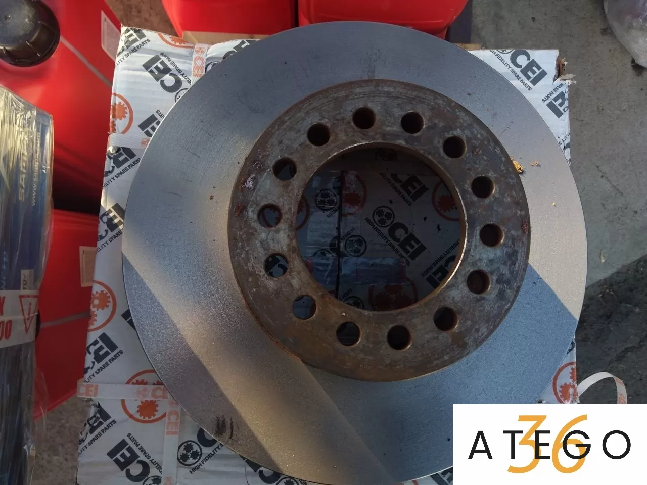 Диск тормозной передний Мерседес Атего 12 серии