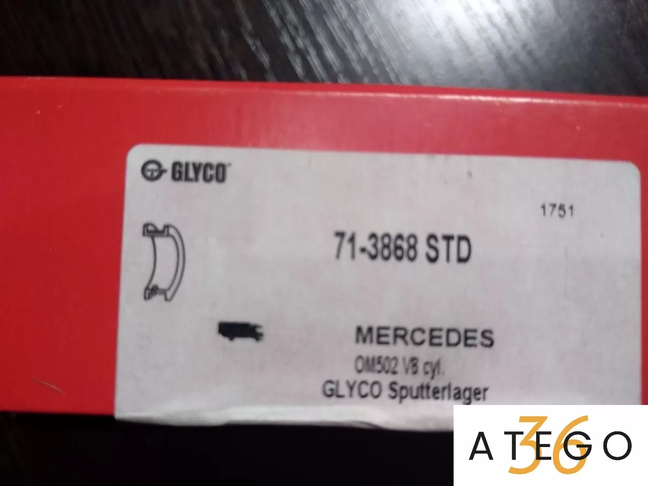 Вкладыши шатунные Мерседес-Бенц Актрос OM502LA