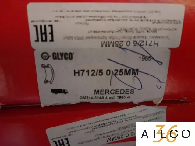 H712/5 025 Комплект вкладышей коренных OM314/OM364