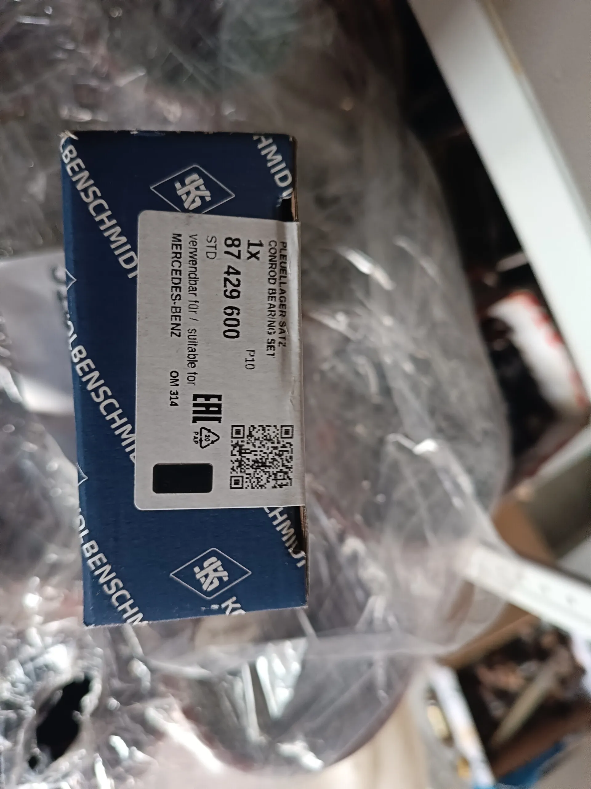 87 429 600  вкладыши шатунные STD OM314/OM364LA